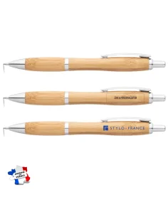 Stylo bille personnalisable avec corps en bambou - Stylo-France 2